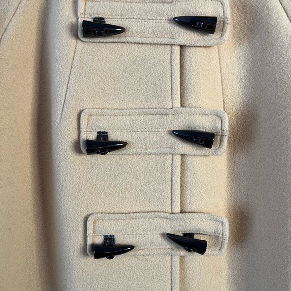 Chadwicks Coat Raglan Camel Beige Golden Removable Hood Button Snaps Size 8P EUC - Picture 4 of 7